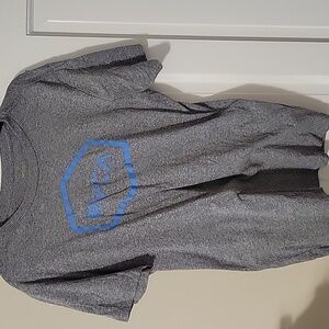 RVCA Mens Gray Graphic Standard Tshirt In Size Large